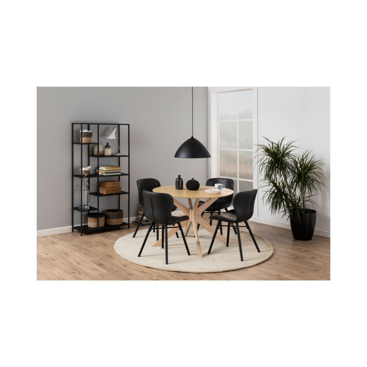 Masa de dining maro din MDF 105 cm I_Duncan Actona