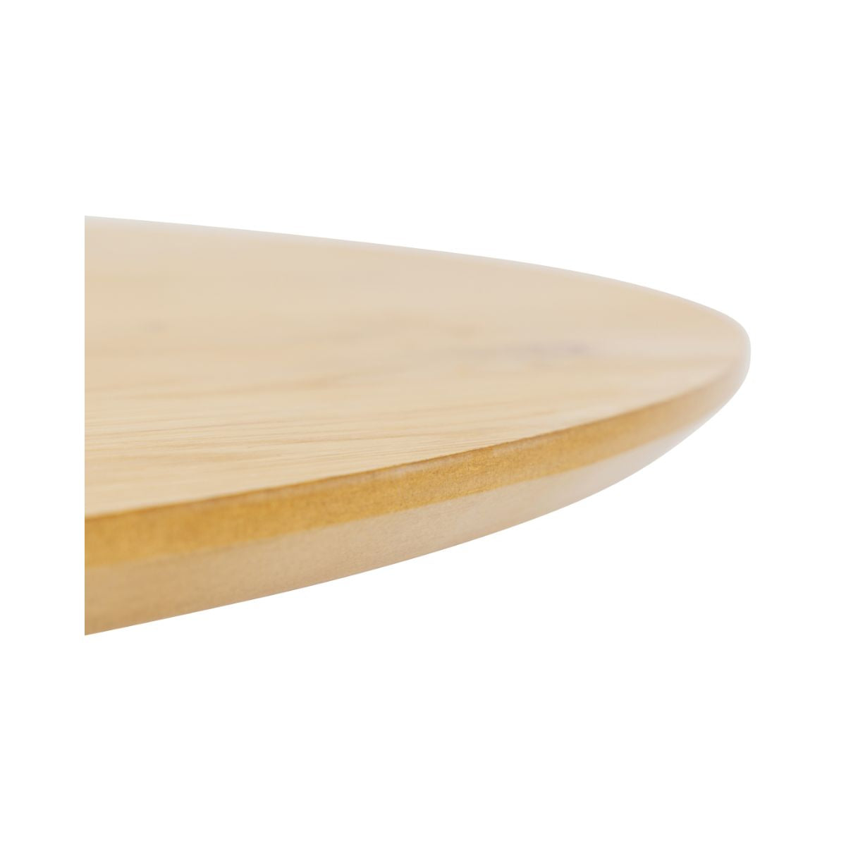 Masa de dining rotunda, maro/negru, din MDF furniruit Ø120 cm Malika Actona