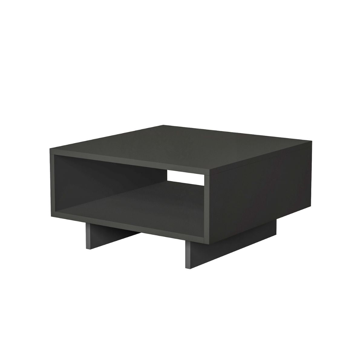 Masuta de cafea gri din PAL melaminat 60x60 cm Hola Decortie, 1, hectarul.ro