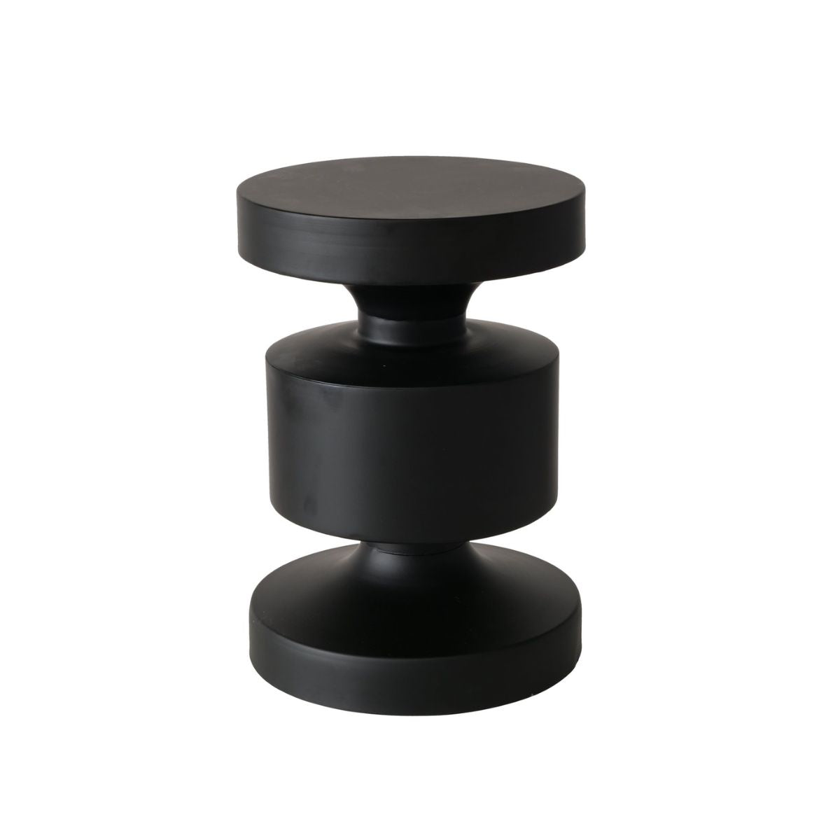 Masuta de cafea neagra din fier Ø30 cm Shaly Boltze, 1, hectarul.ro