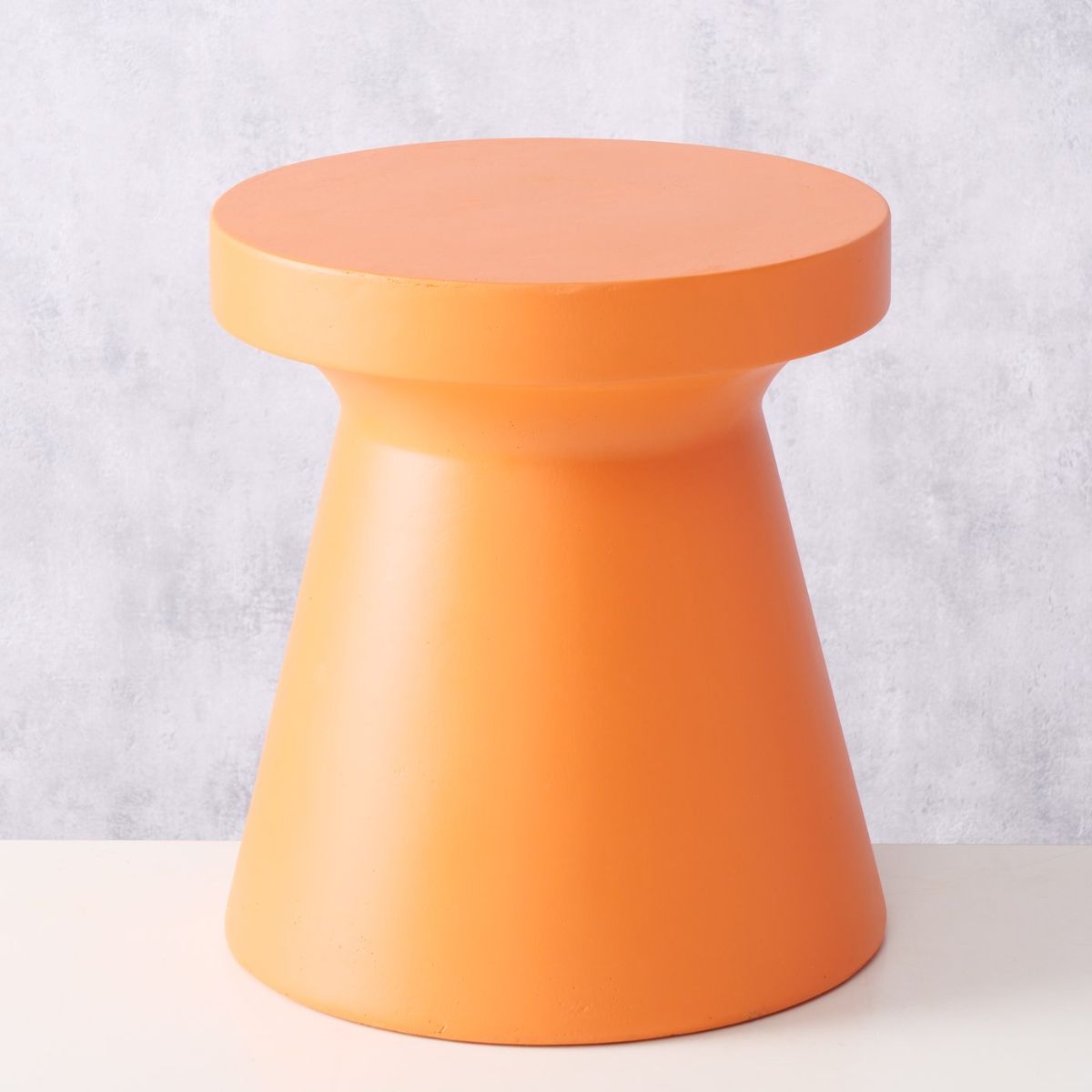 Masuta de cafea portocalie Ø35 cm din compozit Salvatore Boltze
