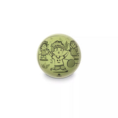 Minge din cauciuc  14 cm BIO BALL verde