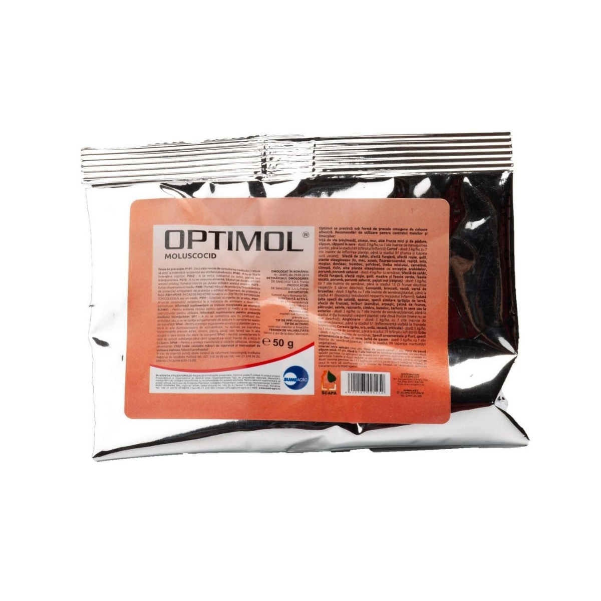 Insecticid granulat pentru melci Moluscocid Optimol, 500 grame