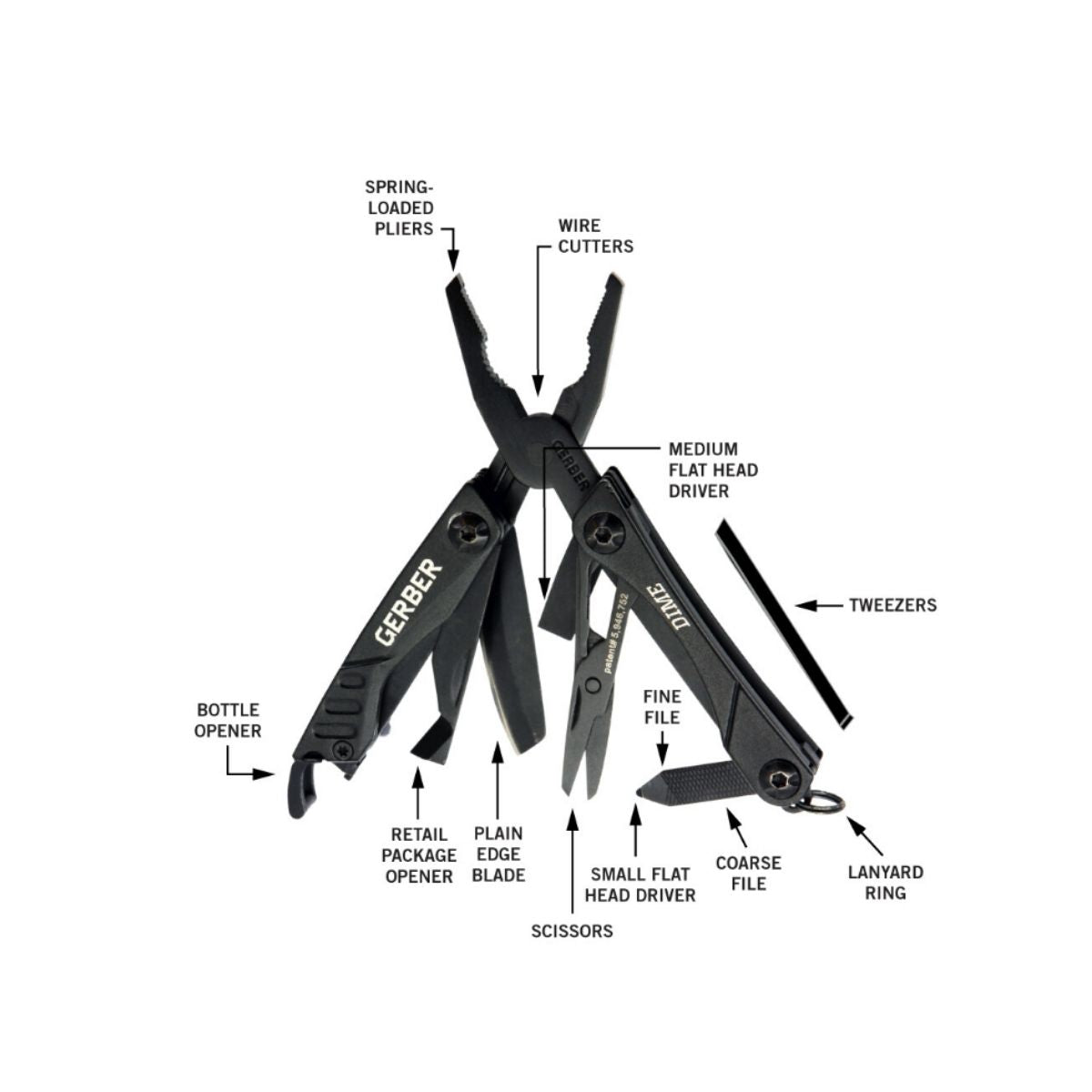 Multitool EDC (everyday carry) GERBER, Dime
