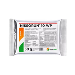 Nissorun 10 WP 50 g acaricid cu hexitiazox pentru păianjenul roșu la legume, pomi fructiferi și viță-de-vie
