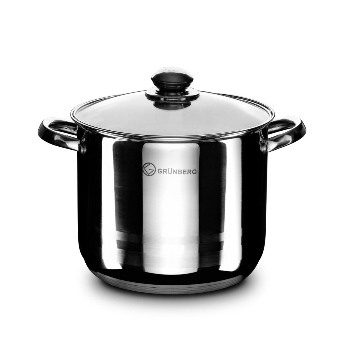 Oala din inox cu capac din sticla , 8.80 l , Grunberg GR2124