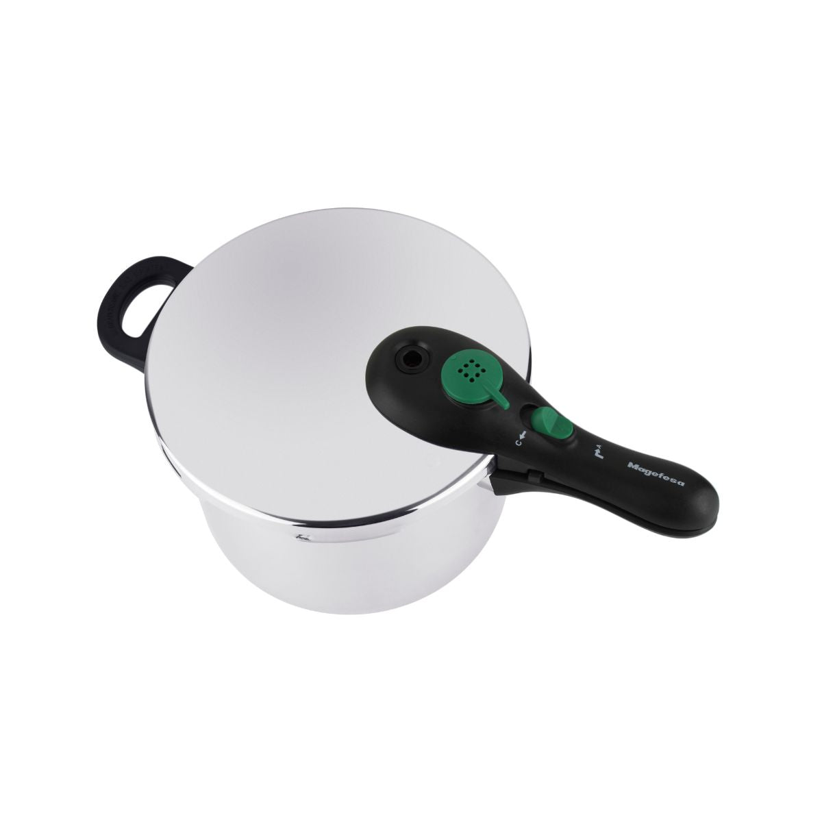 Oala sub presiune DYNAMIC 6 Magefesa, din otel inoxidabil 18/10, cu 5 sisteme de securitate, volum 6 litri, 2, hectarul.ro