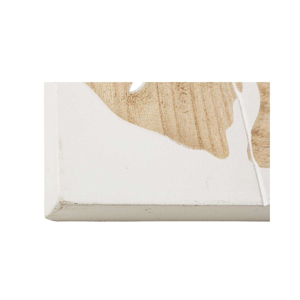 Oglinda alb/maro din lemn, MDF si sticla 76x54 cm Folium Bizzotto