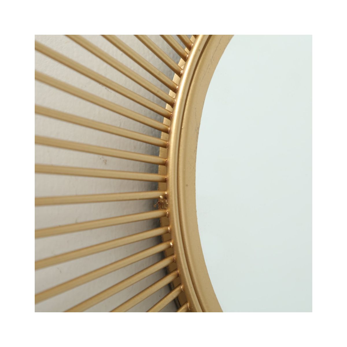 Oglinda aurie din fier si sticla Ø50 cm  Brooklyn Boltze, 3, hectarul.ro