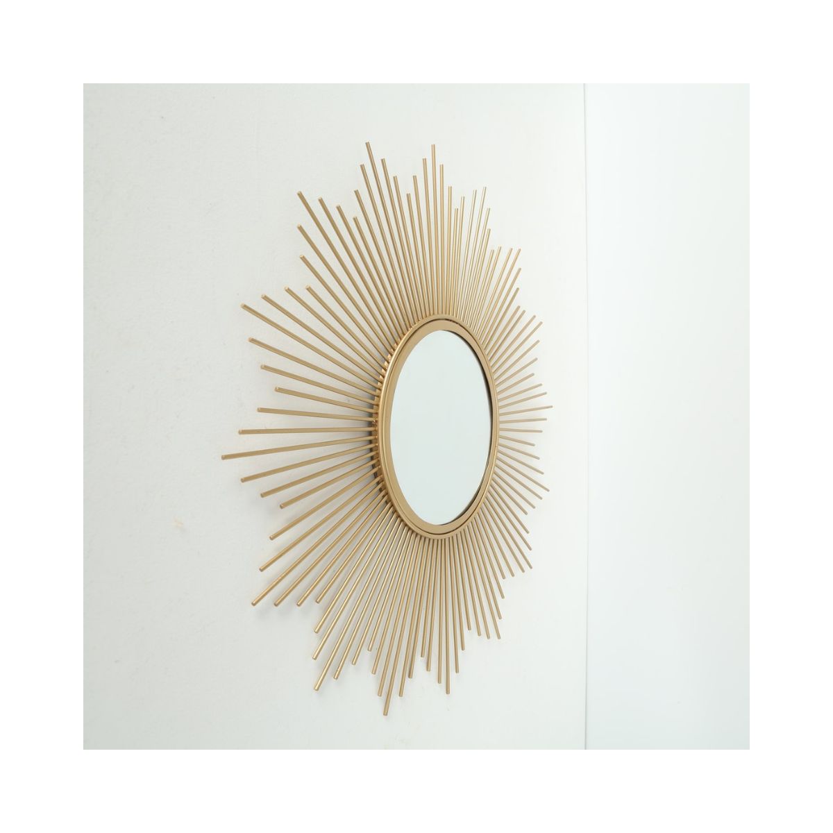 Oglinda aurie din fier si sticla Ø50 cm  Brooklyn Boltze, 4, hectarul.ro