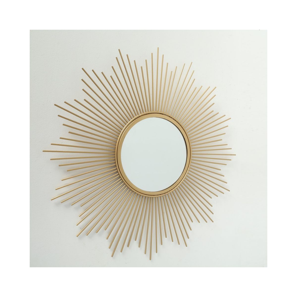 Oglinda aurie din fier si sticla Ø50 cm  Brooklyn Boltze, 5, hectarul.ro