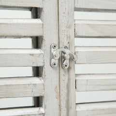 Oglinda de perete gri-retro din lemn, 55x73 cm, Lindsay Boltze