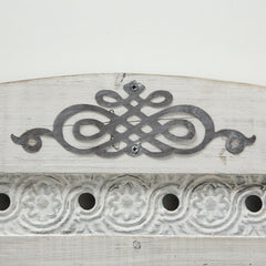 Oglinda de perete gri-retro din lemn, 55x73 cm, Lindsay Boltze