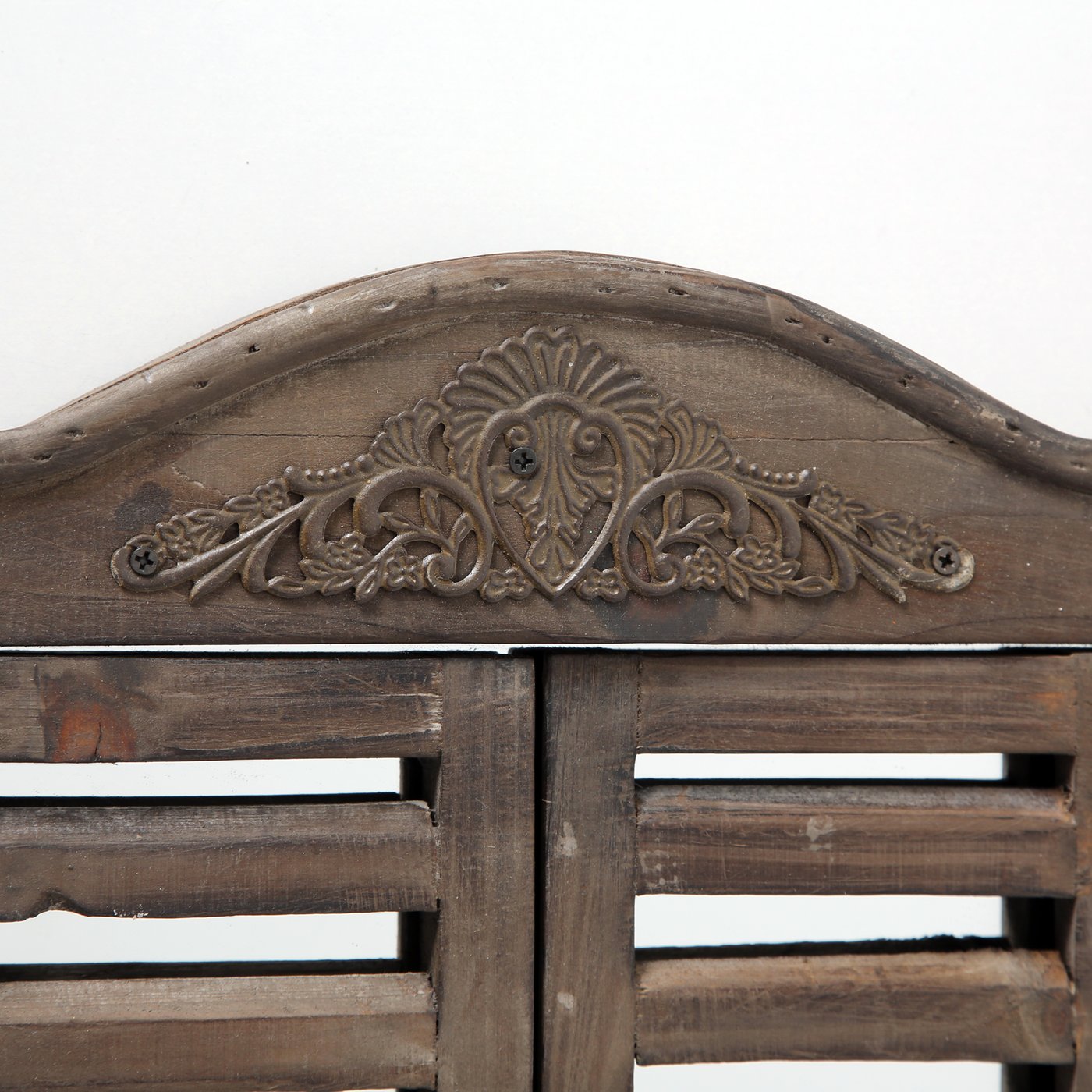 Oglinda de perete maro din lemn, 31x45 cm, Fensterladen Boltze, 3, hectarul.ro