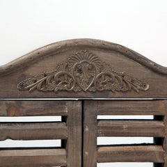 Oglinda de perete maro din lemn, 31x45 cm, Fensterladen Boltze