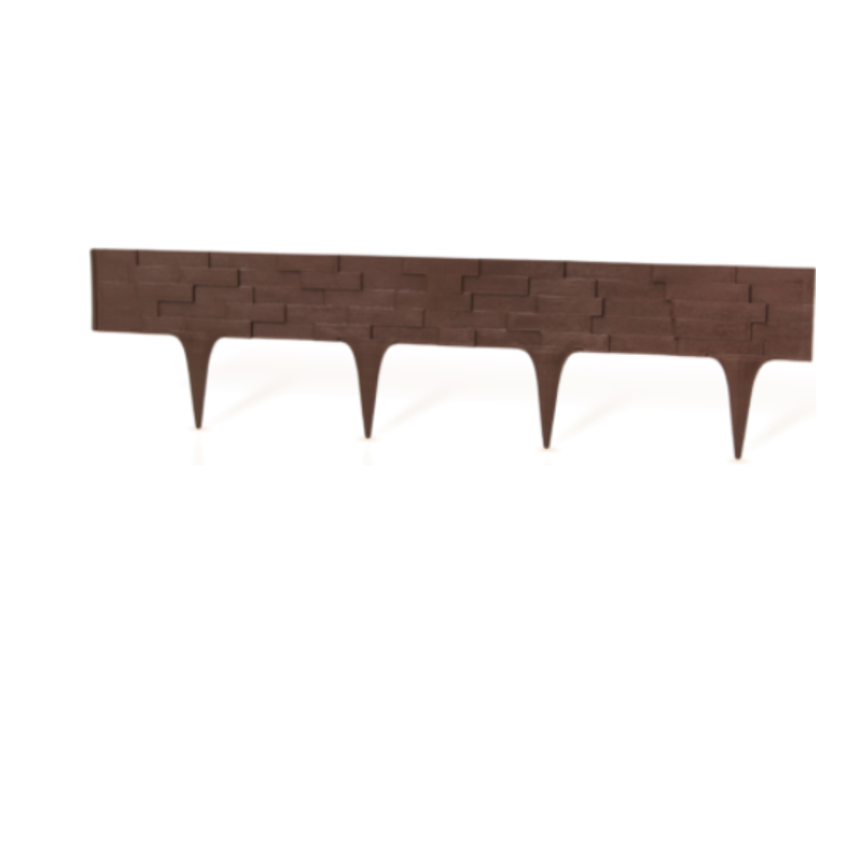 Palisada de gradina, model piatra, 80 cm maro