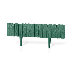 Palisada de gradina, model piatra, 58 cm, verde