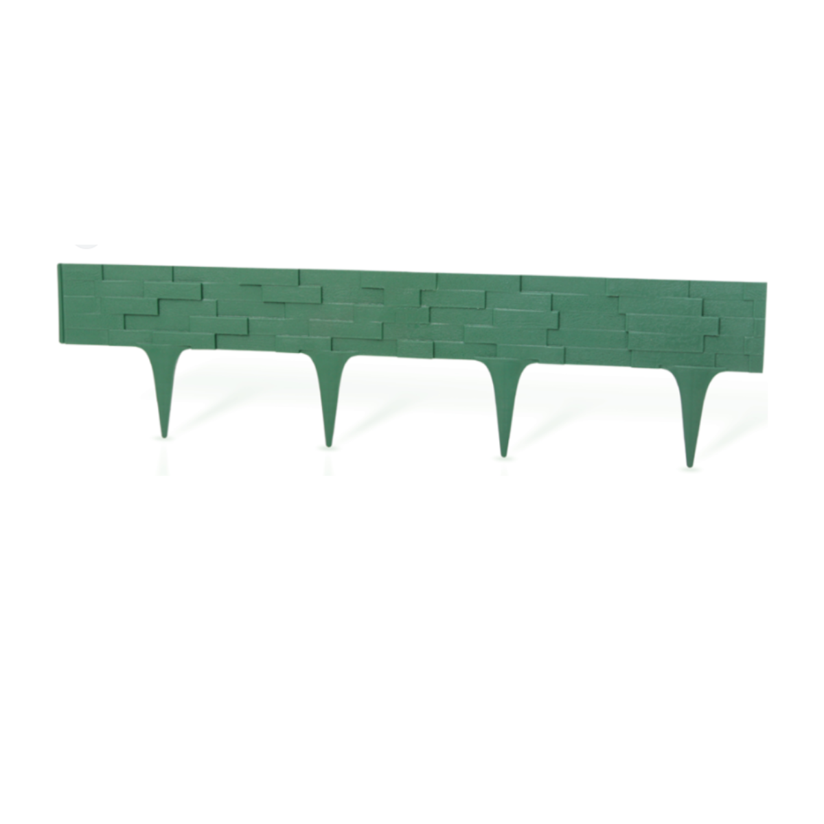 Palisada de gradina, model piatra, 58 cm verde