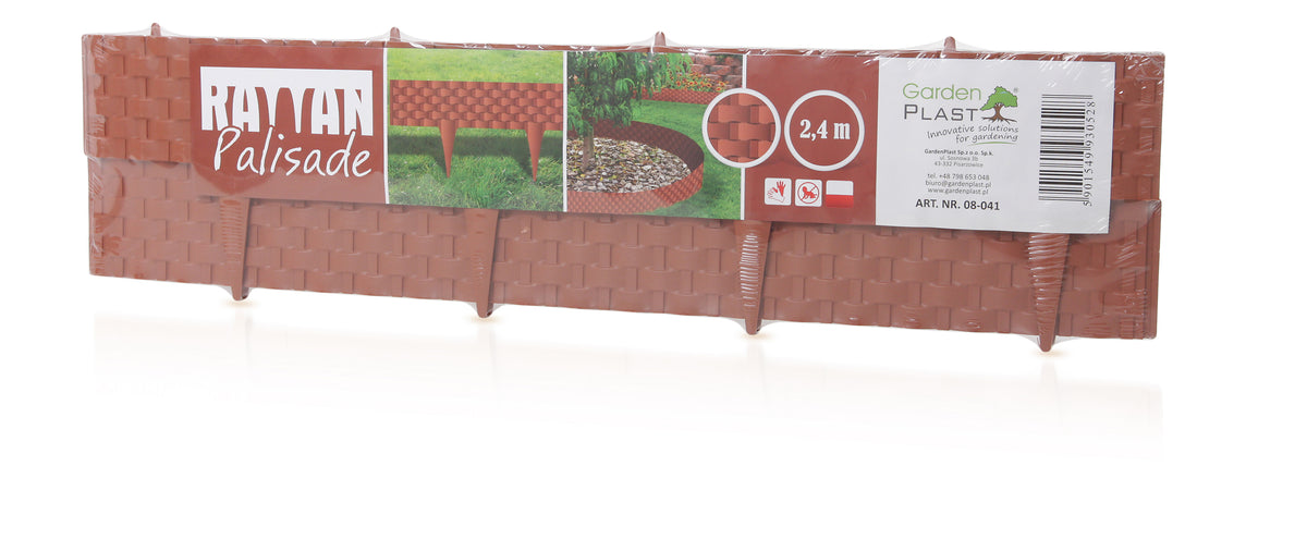 Palisada de gradina ratan, 2.4, caramiziu