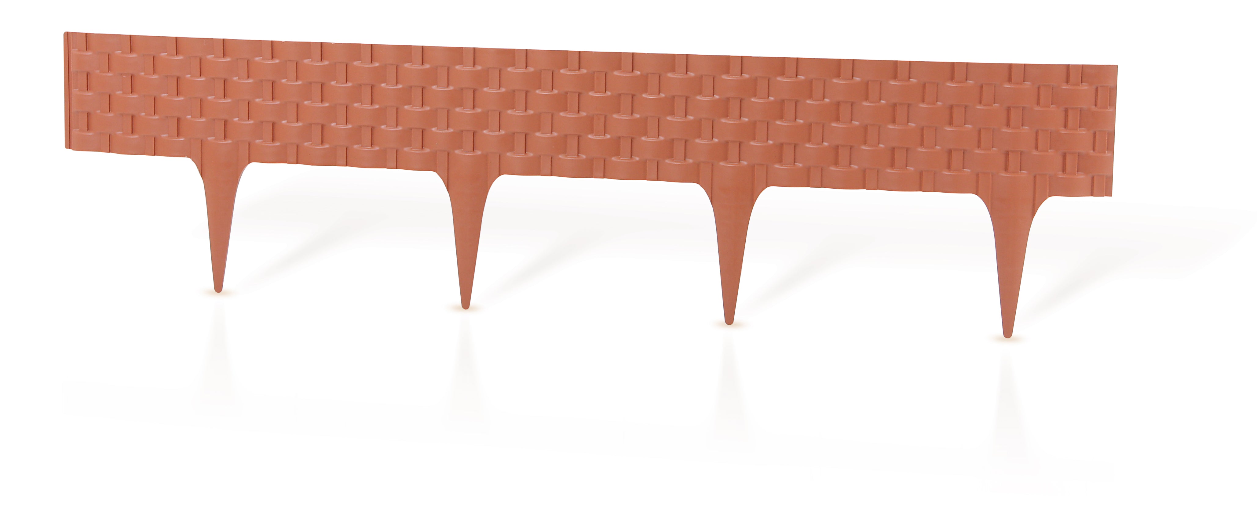 Palisada de gradina ratan, 8 cm, caramiziu, 1, hectarul.ro