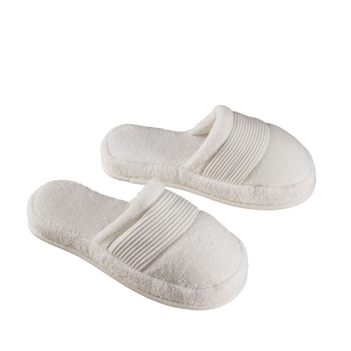 Papuci din bumbac 100% marimea 38, Maisonette Pure Slipper, crem ivory, 1, hectarul.ro