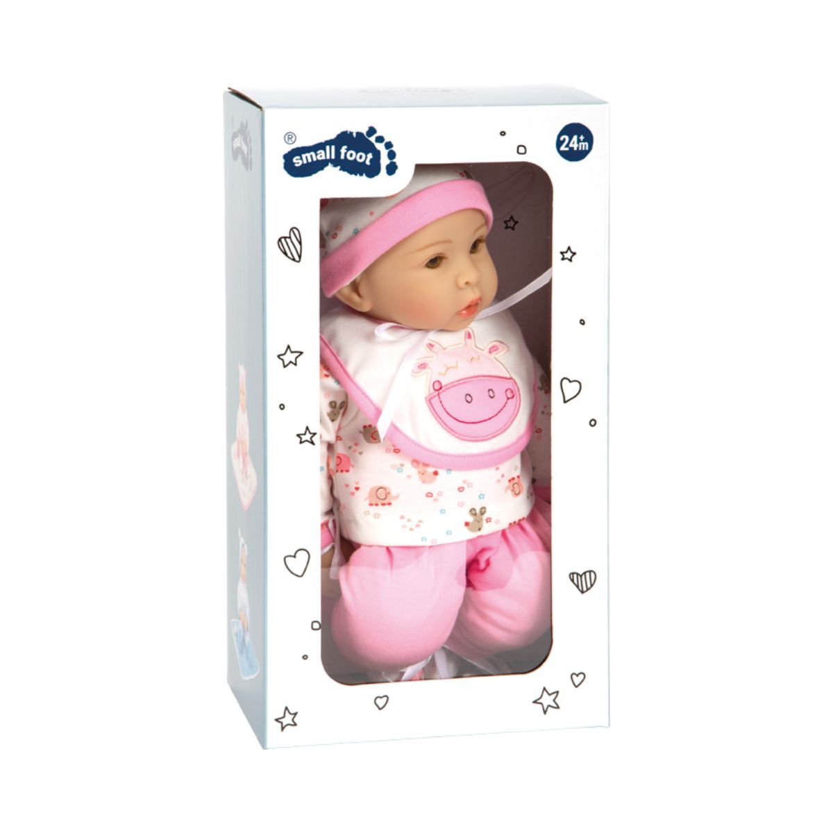 Papusa 40 cm din material plastic si textil Hanna Small Foot