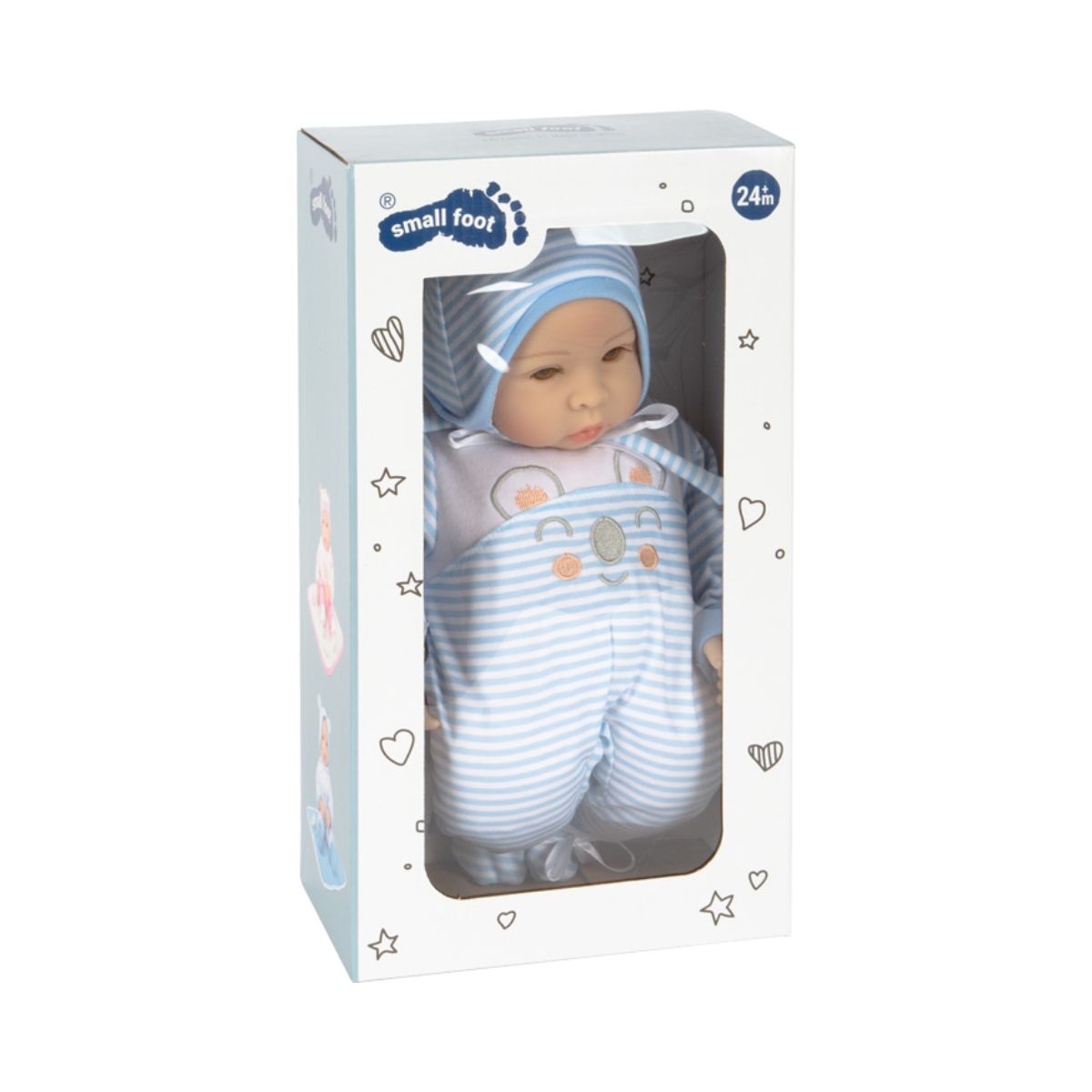 Papusa 40 cm din material plastic si textil Lucas Small Foot