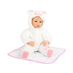 Papusa 43 cm din material plastic si textil Lambkin Small Foot