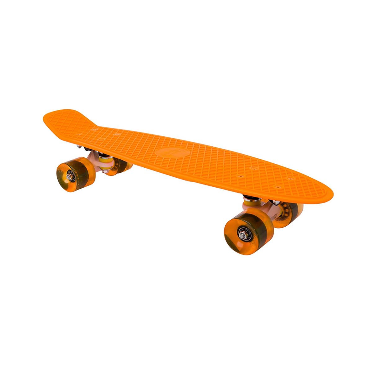 Penny board cu roti de silicon si lumini ABEC-7, PU, Aluminiu, HB3007-D