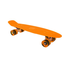 Penny board cu roti de silicon si lumini ABEC-7, PU, Aluminiu, HB3007-D