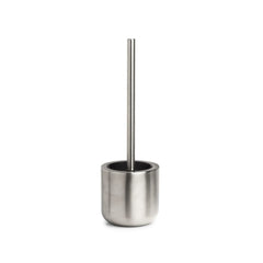 Perie de toaleta cu suport, argintiu, din metal si cauciuc,  35,3 cm, WC-Bürste Zeller