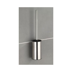 Perie de toaleta cu suport de perete argintiu din inox, 40 cm, Turbo-Loc Detroit Wenko