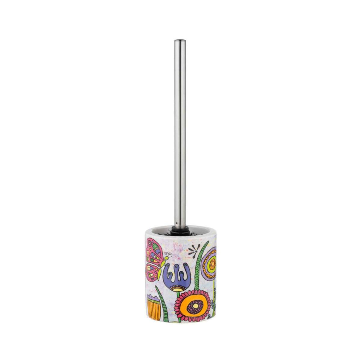 Perie de toaleta multicolora din ceramica Full Bloom Rollin Art Wenko, 1, hectarul.ro