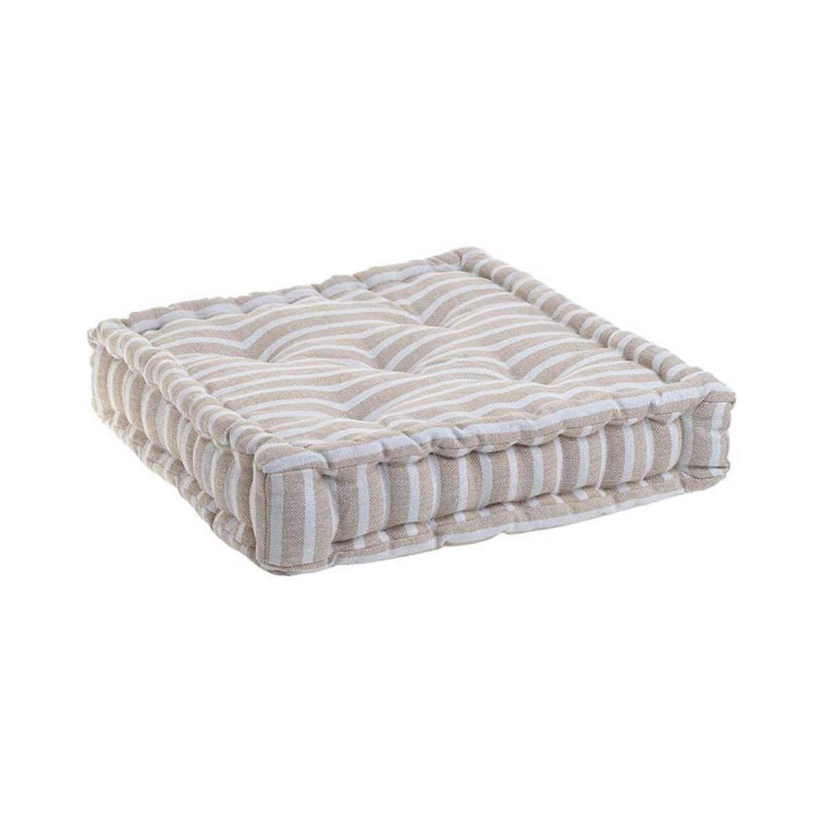 Perna din material textil de culoare alb/bej, 40x40x8, 1, hectarul.ro