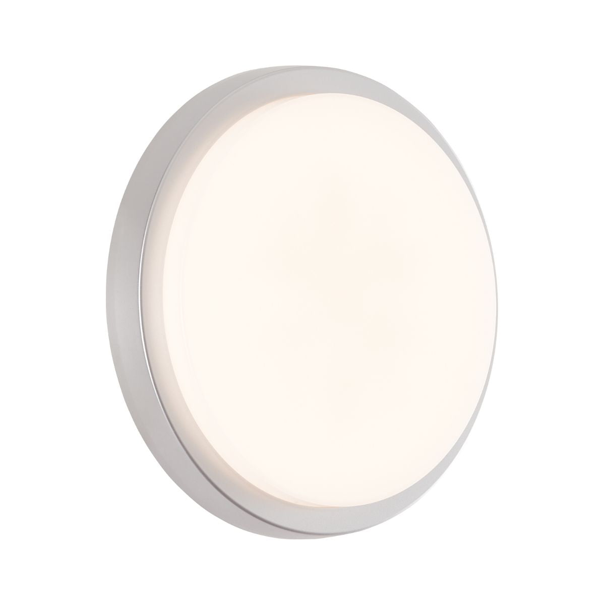 Plafoniera alba rotunda din plastic Devora LED 28 cm Brilliant
