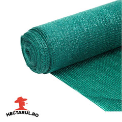 Plasă de umbrire verde HECTARUL, tratată UV, 35%, 1.5 x 50 m