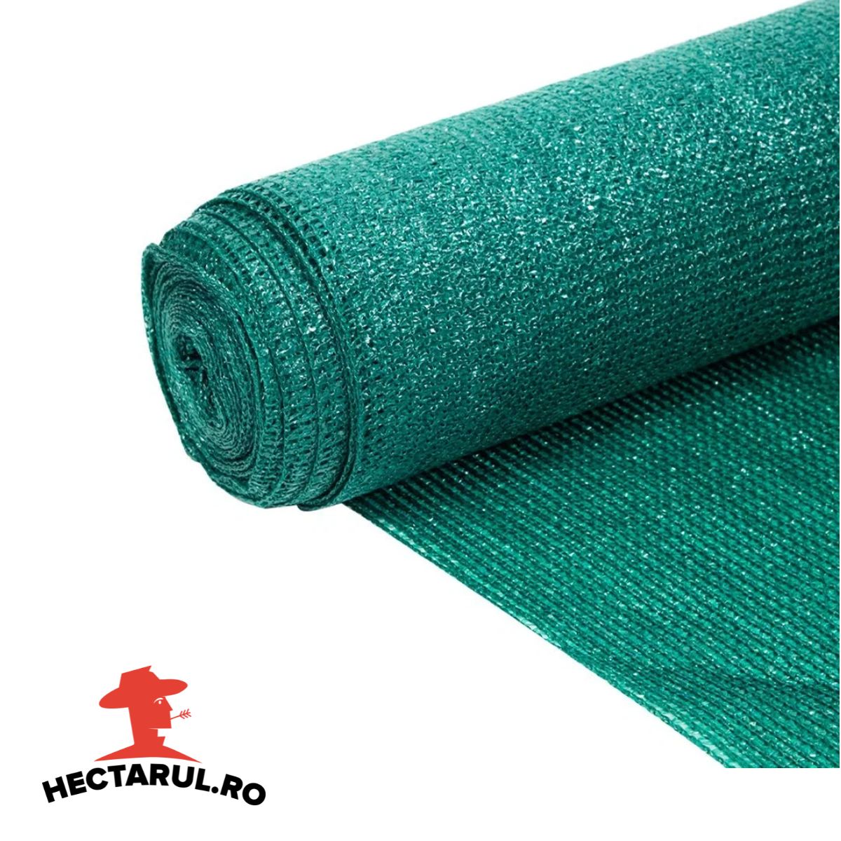 Plasă de umbrire verde HECTARUL, tratată UV, 35%, 2 x 50 m, 2, hectarul.ro