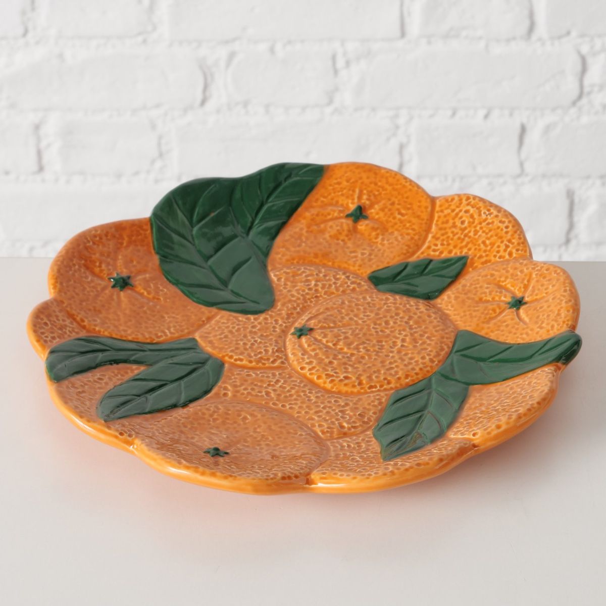 Platou de servire Ø25 cm din ceramica Orange Boltze
