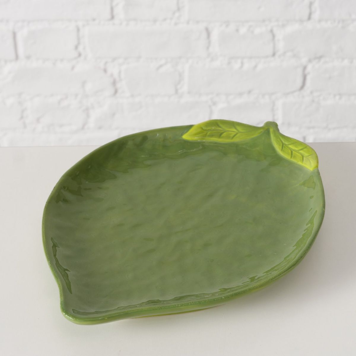 Platou de servire 27,3 x 20,4 cm din portelan Lime Boltze, 5, hectarul.ro