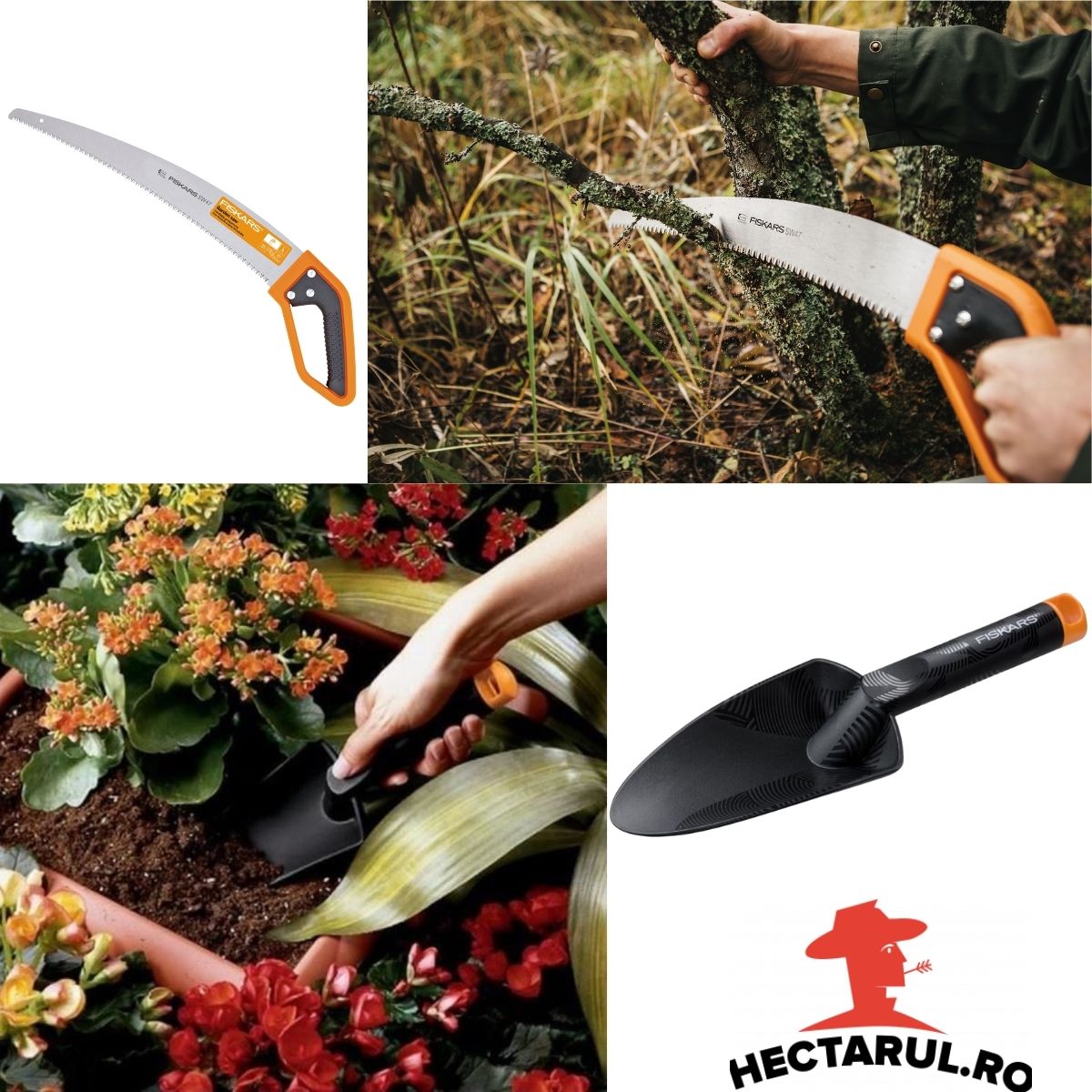 Promotie Fierastrau de mana, pentru casa si gradina SW48 + Plantator Solid Fiskars, 1, hectarul.ro