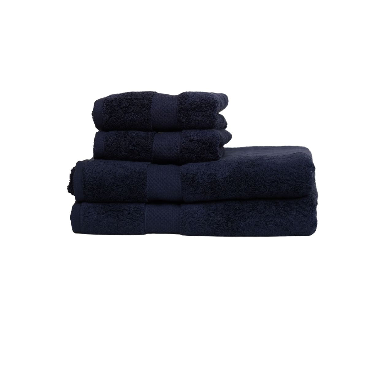 Prosop de baie din bumbac 100%, 41x76 cm, Densitate 650 gr/m², Maisonette Loft, albastru navy