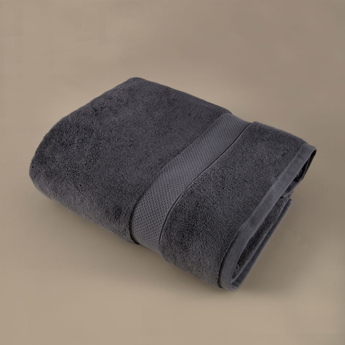 Prosop de baie din bumbac 100%, 41x76 cm, Densitate 650 gr/m², Maisonette Loft, gri charcoal
