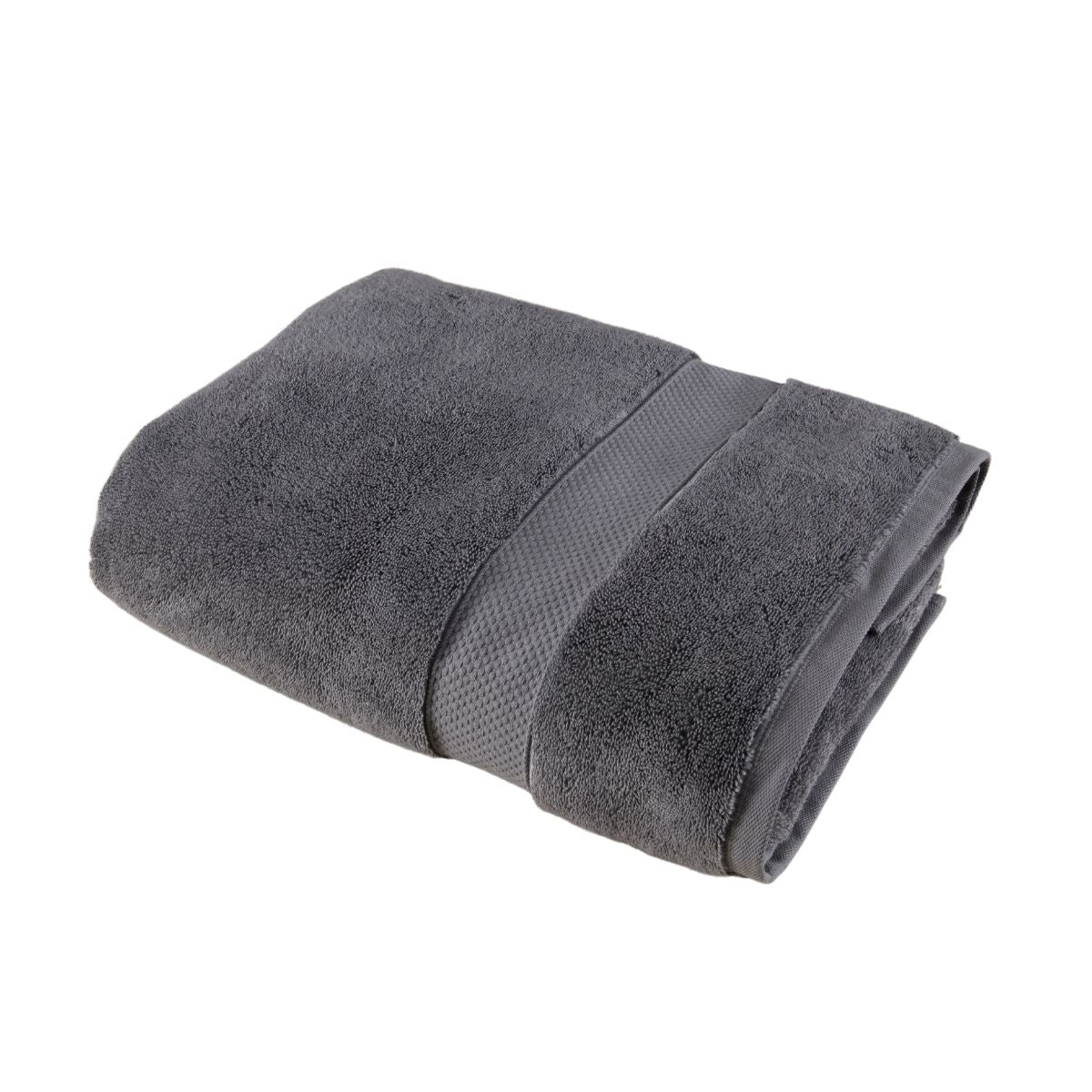 Prosop de baie din bumbac 100%, 41x76 cm, Densitate 650 gr/m², Maisonette Loft, gri