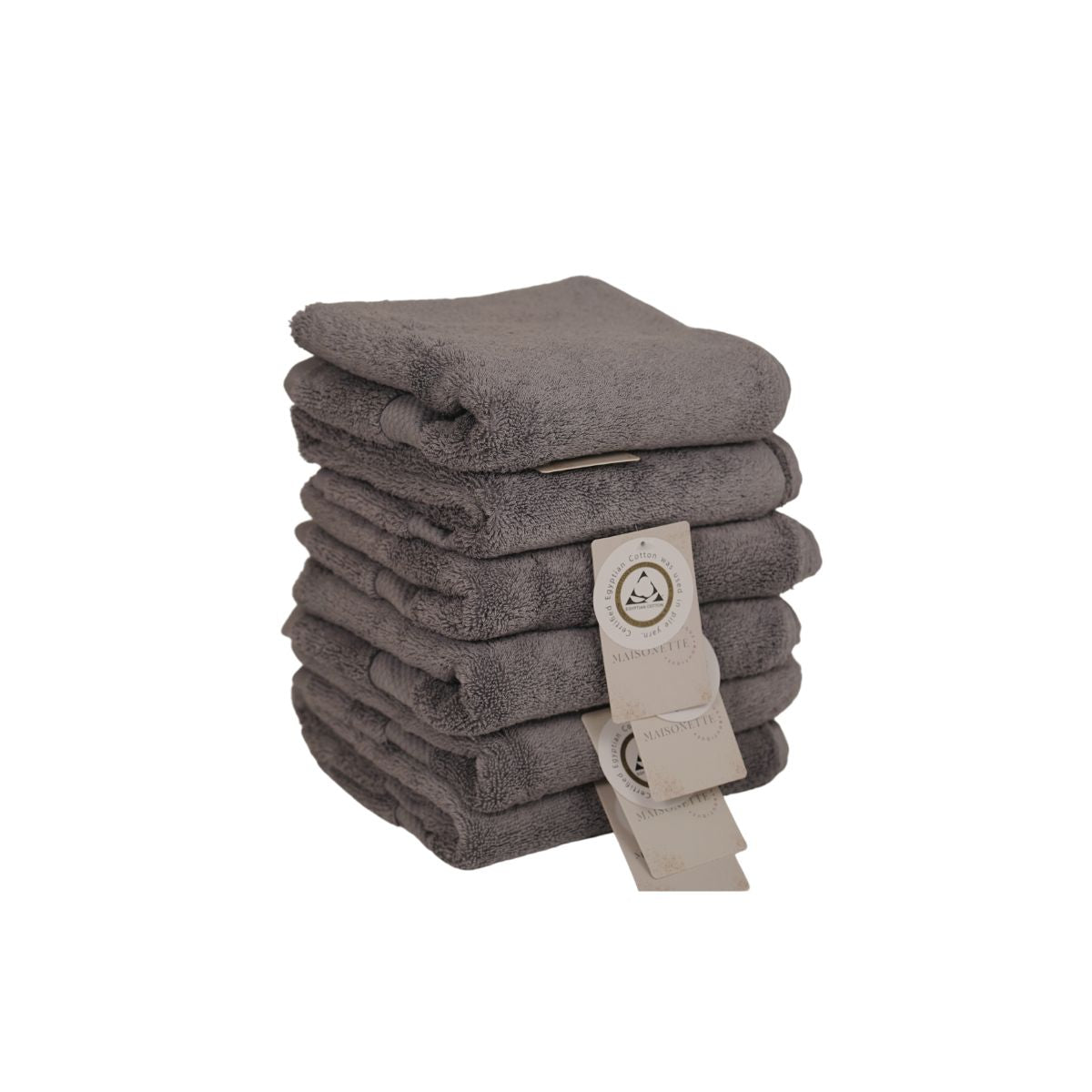 Prosop de baie din bumbac 100%, 41x76 cm, Densitate 650 gr/m², Maisonette Loft, gri, 6, hectarul.ro