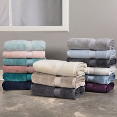 Prosop de baie din bumbac 100%, 41x76 cm, Densitate 650 gr/m², Maisonette Loft, roz pal