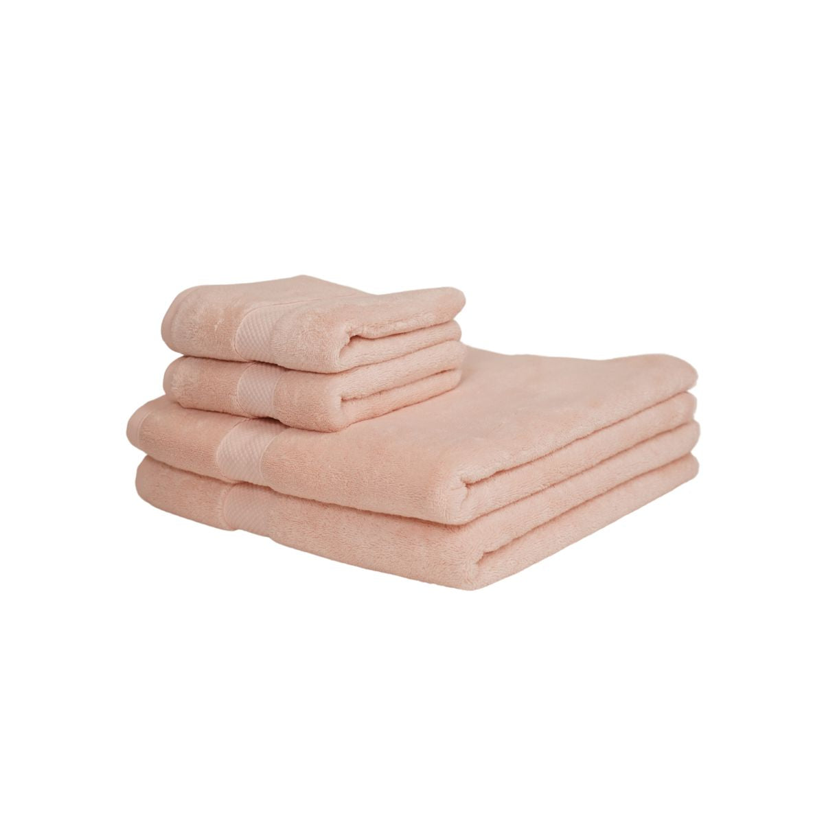 Prosop de baie din bumbac 100%, 41x76 cm, Densitate 650 gr/m², Maisonette Loft, roz pal