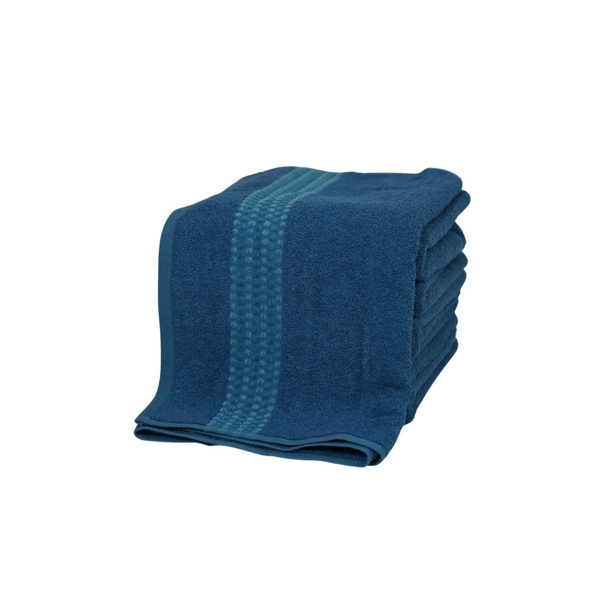 Prosop de baie din bumbac 100%, 50x100 cm, Densitate 460 gr/m², Maisonette Classy, bleu inchis