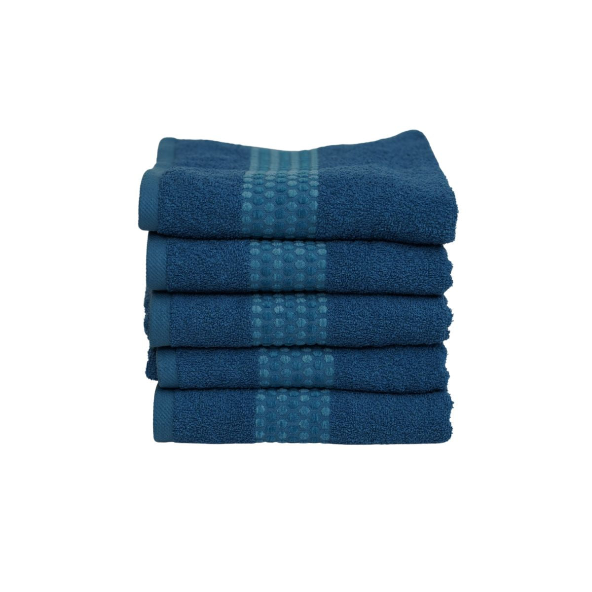 Prosop de baie din bumbac 100%, 50x100 cm, Densitate 460 gr/m², Maisonette Classy, bleu inchis