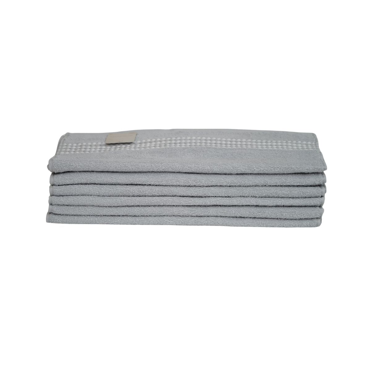 Prosop de baie din bumbac 100%, 50x100 cm, Densitate 460 gr/m², Maisonette Classy, gri deschis