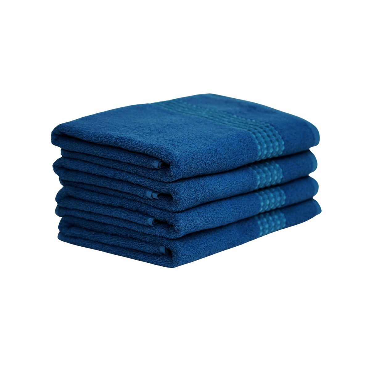 Prosop de baie din bumbac 100%, 70x140 cm, Densitate 460 gr/m², Maisonette Classy, bleu inchis